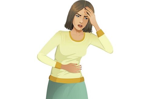 dolor abdominal debido a parásitos en el cuerpo